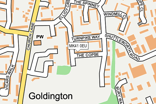 MK41 0EU map - OS OpenMap – Local (Ordnance Survey) MK41 0EU map - OS OpenMap – Local (Ordnance Survey)