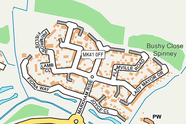 MK41 0FF map - OS OpenMap – Local (Ordnance Survey) MK41 0FF map - OS OpenMap – Local (Ordnance Survey)