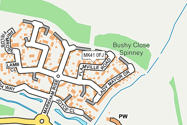 MK41 0FJ map - OS OpenMap – Local (Ordnance Survey) MK41 0FJ map - OS OpenMap – Local (Ordnance Survey)