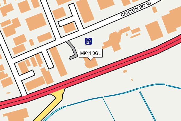 MK41 0GL map - OS OpenMap – Local (Ordnance Survey) MK41 0GL map - OS OpenMap – Local (Ordnance Survey)