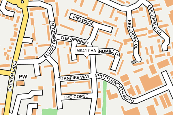 MK41 0HA map - OS OpenMap – Local (Ordnance Survey) MK41 0HA map - OS OpenMap – Local (Ordnance Survey)