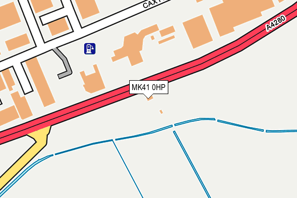 MK41 0HP map - OS OpenMap – Local (Ordnance Survey) MK41 0HP map - OS OpenMap – Local (Ordnance Survey)