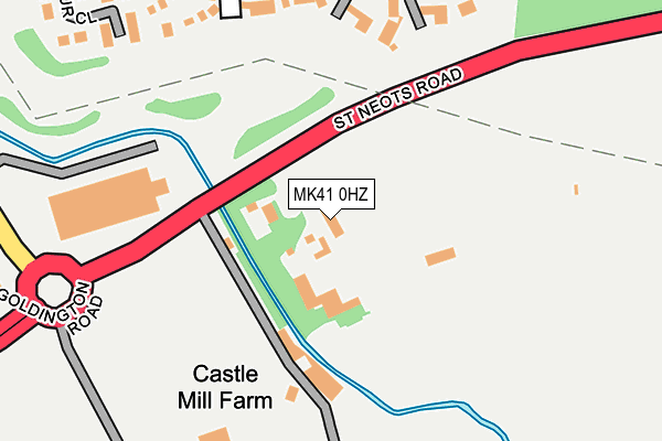 MK41 0HZ map - OS OpenMap – Local (Ordnance Survey) MK41 0HZ map - OS OpenMap – Local (Ordnance Survey)
