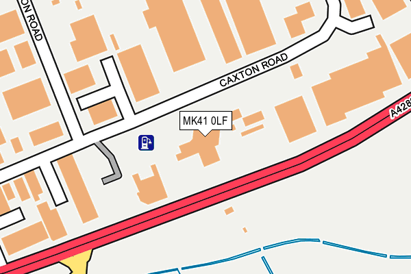 MK41 0LF map - OS OpenMap – Local (Ordnance Survey) MK41 0LF map - OS OpenMap – Local (Ordnance Survey)