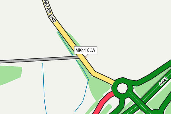 MK41 0LW map - OS OpenMap – Local (Ordnance Survey) MK41 0LW map - OS OpenMap – Local (Ordnance Survey)