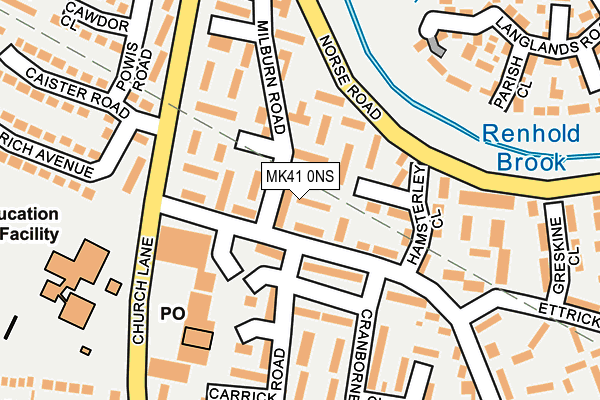 MK41 0NS map - OS OpenMap – Local (Ordnance Survey) MK41 0NS map - OS OpenMap – Local (Ordnance Survey)