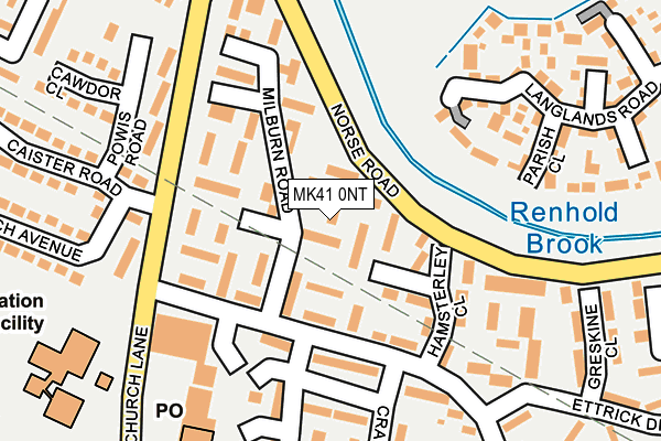 MK41 0NT map - OS OpenMap – Local (Ordnance Survey) MK41 0NT map - OS OpenMap – Local (Ordnance Survey)
