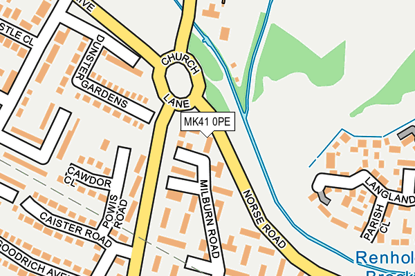 MK41 0PE map - OS OpenMap – Local (Ordnance Survey) MK41 0PE map - OS OpenMap – Local (Ordnance Survey)