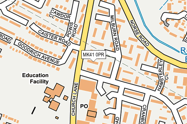 MK41 0PR map - OS OpenMap – Local (Ordnance Survey) MK41 0PR map - OS OpenMap – Local (Ordnance Survey)