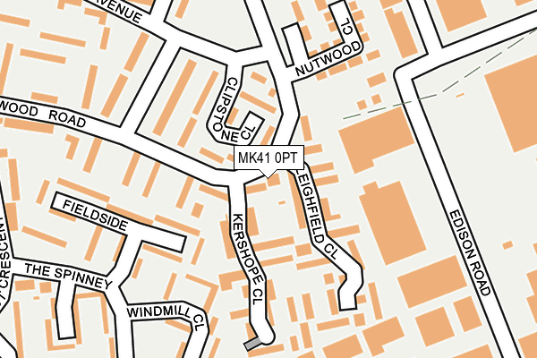 MK41 0PT map - OS OpenMap – Local (Ordnance Survey) MK41 0PT map - OS OpenMap – Local (Ordnance Survey)