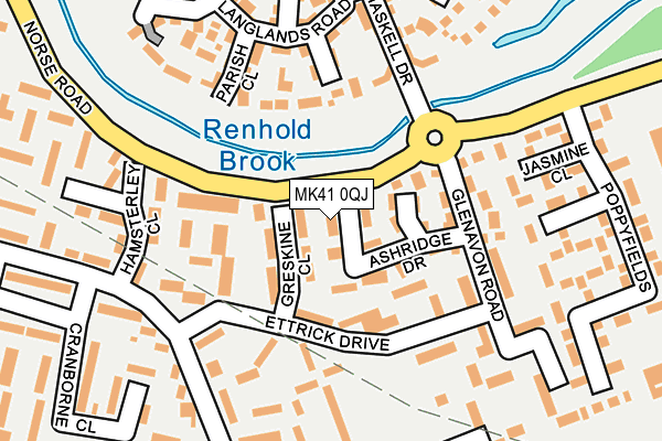 MK41 0QJ map - OS OpenMap – Local (Ordnance Survey) MK41 0QJ map - OS OpenMap – Local (Ordnance Survey)