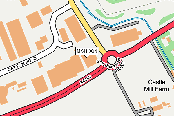 MK41 0QN map - OS OpenMap – Local (Ordnance Survey) MK41 0QN map - OS OpenMap – Local (Ordnance Survey)