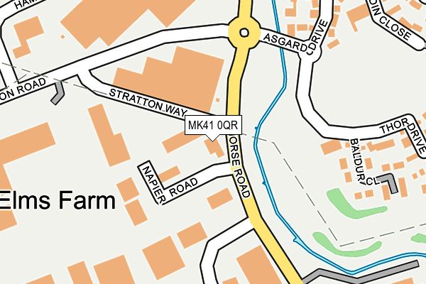 MK41 0QR map - OS OpenMap – Local (Ordnance Survey) MK41 0QR map - OS OpenMap – Local (Ordnance Survey)