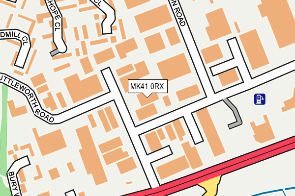 MK41 0RX map - OS OpenMap – Local (Ordnance Survey) MK41 0RX map - OS OpenMap – Local (Ordnance Survey)