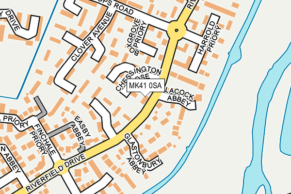 MK41 0SA map - OS OpenMap – Local (Ordnance Survey) MK41 0SA map - OS OpenMap – Local (Ordnance Survey)