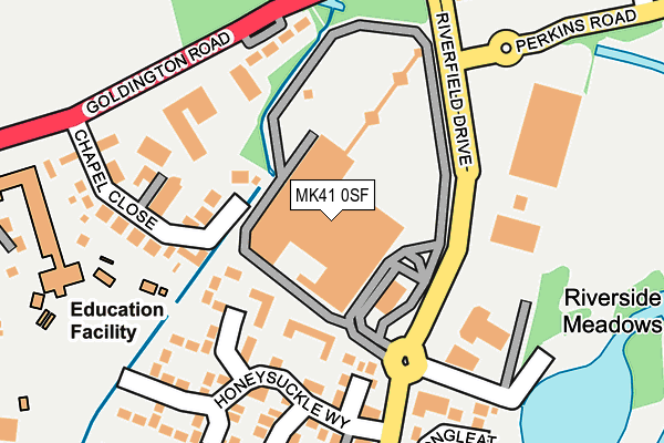 MK41 0SF map - OS OpenMap – Local (Ordnance Survey) MK41 0SF map - OS OpenMap – Local (Ordnance Survey)
