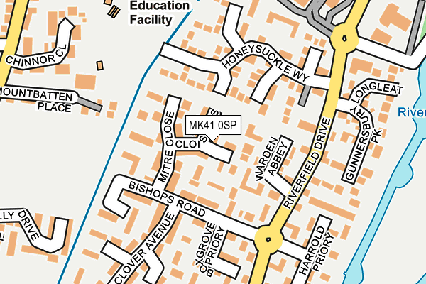 MK41 0SP map - OS OpenMap – Local (Ordnance Survey) MK41 0SP map - OS OpenMap – Local (Ordnance Survey)