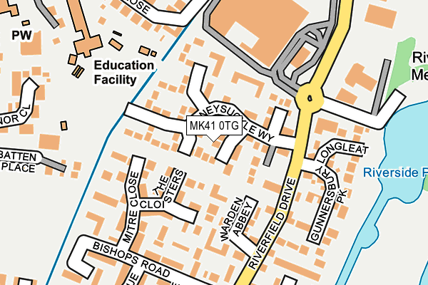 MK41 0TG map - OS OpenMap – Local (Ordnance Survey) MK41 0TG map - OS OpenMap – Local (Ordnance Survey)