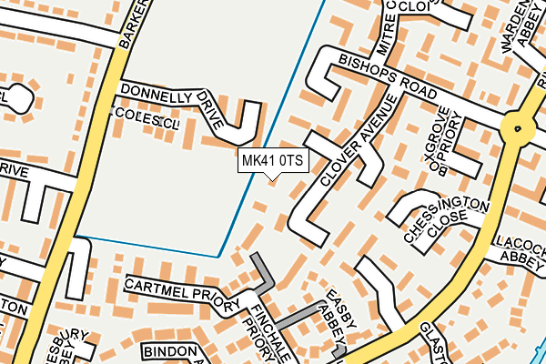 MK41 0TS map - OS OpenMap – Local (Ordnance Survey) MK41 0TS map - OS OpenMap – Local (Ordnance Survey)