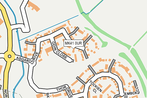 MK41 0UR map - OS OpenMap – Local (Ordnance Survey) MK41 0UR map - OS OpenMap – Local (Ordnance Survey)