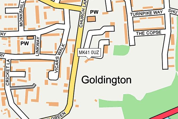 MK41 0UZ map - OS OpenMap – Local (Ordnance Survey) MK41 0UZ map - OS OpenMap – Local (Ordnance Survey)