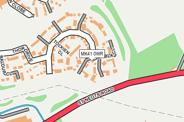 MK41 0WR map - OS OpenMap – Local (Ordnance Survey) MK41 0WR map - OS OpenMap – Local (Ordnance Survey)