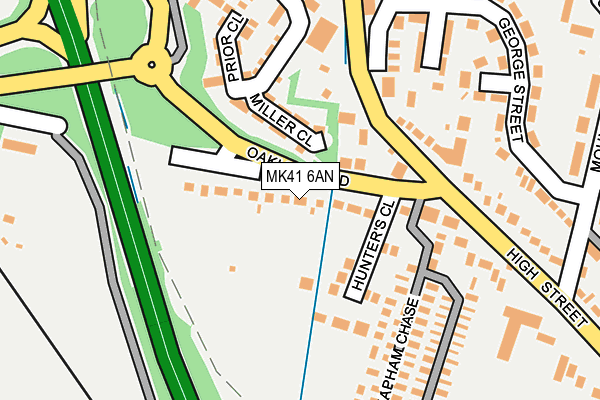 MK41 6AN map - OS OpenMap – Local (Ordnance Survey) MK41 6AN map - OS OpenMap – Local (Ordnance Survey)