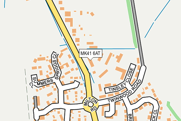 MK41 6AT map - OS OpenMap – Local (Ordnance Survey) MK41 6AT map - OS OpenMap – Local (Ordnance Survey)