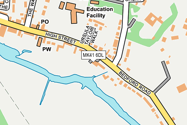 MK41 6DL map - OS OpenMap – Local (Ordnance Survey) MK41 6DL map - OS OpenMap – Local (Ordnance Survey)