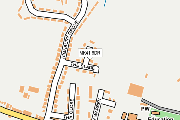 MK41 6DR map - OS OpenMap – Local (Ordnance Survey) MK41 6DR map - OS OpenMap – Local (Ordnance Survey)