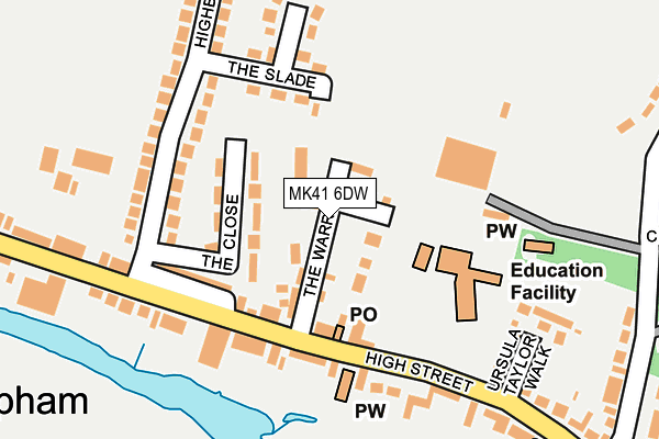 MK41 6DW map - OS OpenMap – Local (Ordnance Survey) MK41 6DW map - OS OpenMap – Local (Ordnance Survey)