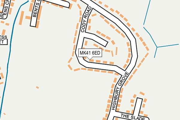 MK41 6ED map - OS OpenMap – Local (Ordnance Survey) MK41 6ED map - OS OpenMap – Local (Ordnance Survey)