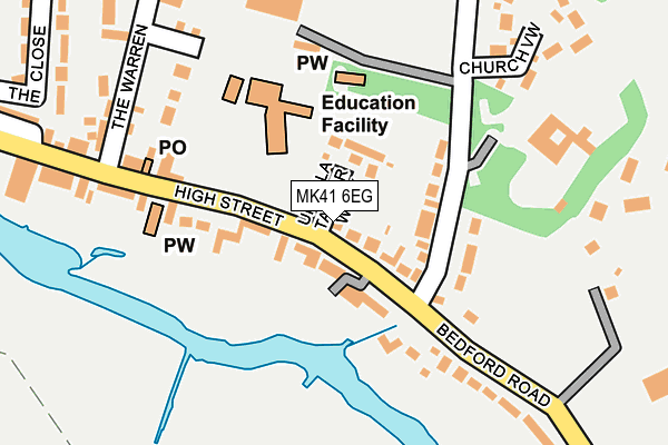 MK41 6EG map - OS OpenMap – Local (Ordnance Survey) MK41 6EG map - OS OpenMap – Local (Ordnance Survey)