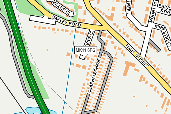 MK41 6FG map - OS OpenMap – Local (Ordnance Survey) MK41 6FG map - OS OpenMap – Local (Ordnance Survey)