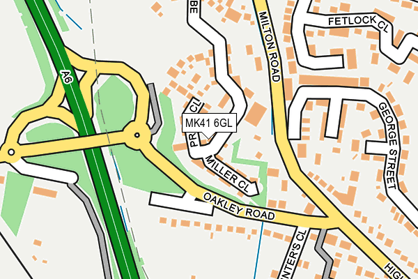 MK41 6GL map - OS OpenMap – Local (Ordnance Survey) MK41 6GL map - OS OpenMap – Local (Ordnance Survey)