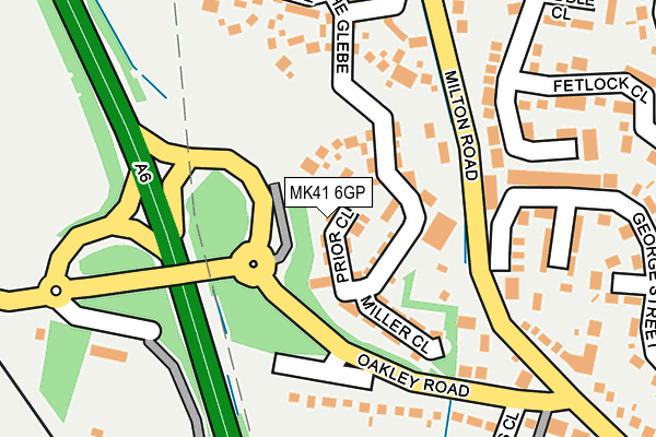 MK41 6GP map - OS OpenMap – Local (Ordnance Survey) MK41 6GP map - OS OpenMap – Local (Ordnance Survey)