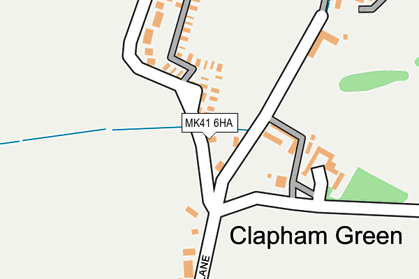 MK41 6HA map - OS OpenMap – Local (Ordnance Survey)