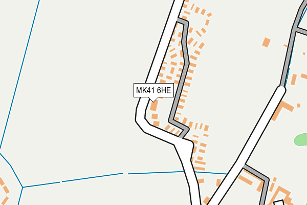 MK41 6HE map - OS OpenMap – Local (Ordnance Survey) MK41 6HE map - OS OpenMap – Local (Ordnance Survey)