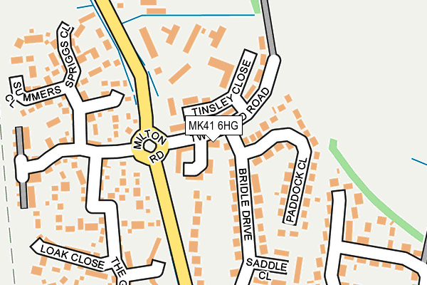 MK41 6HG map - OS OpenMap – Local (Ordnance Survey) MK41 6HG map - OS OpenMap – Local (Ordnance Survey)