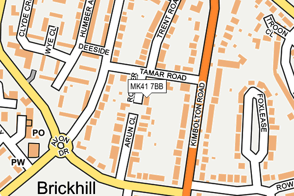 MK41 7BB map - OS OpenMap – Local (Ordnance Survey) MK41 7BB map - OS OpenMap – Local (Ordnance Survey)