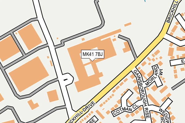 MK41 7BJ map - OS OpenMap – Local (Ordnance Survey) MK41 7BJ map - OS OpenMap – Local (Ordnance Survey)