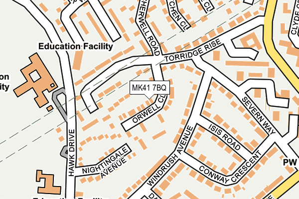 MK41 7BQ map - OS OpenMap – Local (Ordnance Survey) MK41 7BQ map - OS OpenMap – Local (Ordnance Survey)
