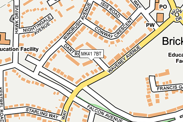 MK41 7BT map - OS OpenMap – Local (Ordnance Survey) MK41 7BT map - OS OpenMap – Local (Ordnance Survey)