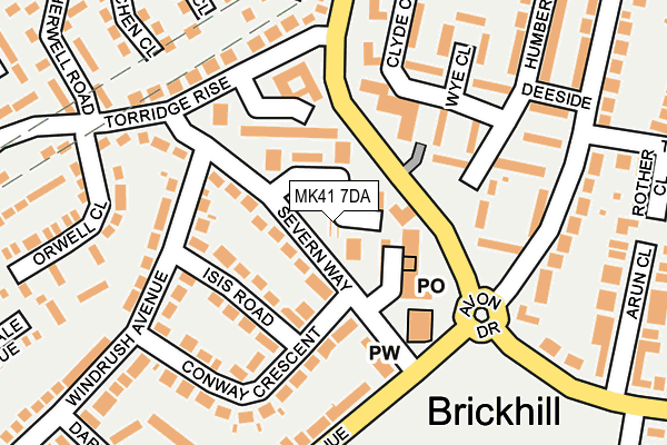 MK41 7DA map - OS OpenMap – Local (Ordnance Survey) MK41 7DA map - OS OpenMap – Local (Ordnance Survey)