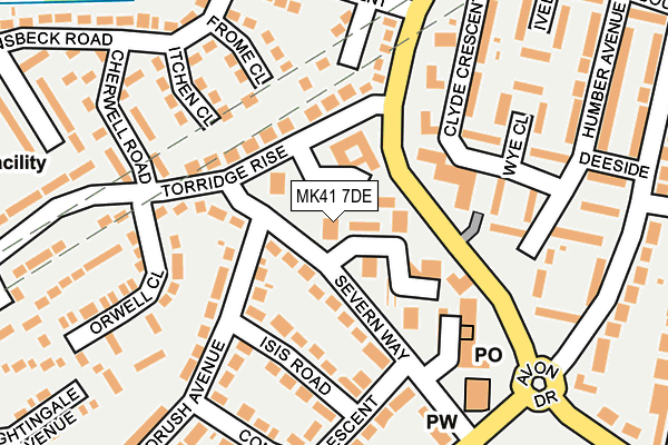 MK41 7DE map - OS OpenMap – Local (Ordnance Survey) MK41 7DE map - OS OpenMap – Local (Ordnance Survey)