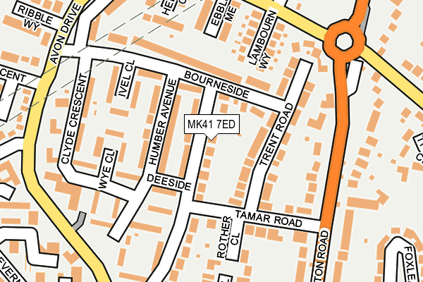 MK41 7ED map - OS OpenMap – Local (Ordnance Survey) MK41 7ED map - OS OpenMap – Local (Ordnance Survey)