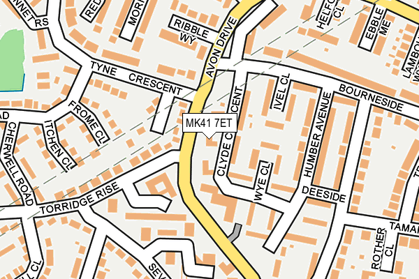 MK41 7ET map - OS OpenMap – Local (Ordnance Survey) MK41 7ET map - OS OpenMap – Local (Ordnance Survey)
