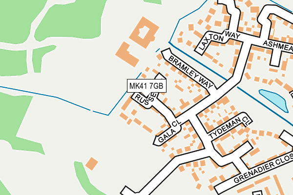 MK41 7GB map - OS OpenMap – Local (Ordnance Survey) MK41 7GB map - OS OpenMap – Local (Ordnance Survey)