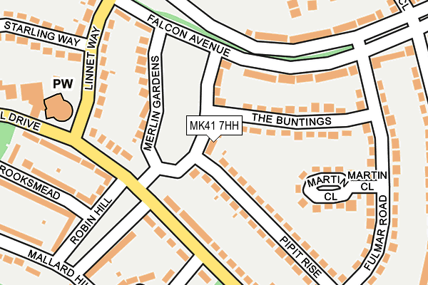 MK41 7HH map - OS OpenMap – Local (Ordnance Survey) MK41 7HH map - OS OpenMap – Local (Ordnance Survey)