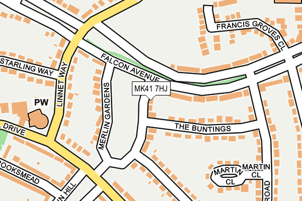 MK41 7HJ map - OS OpenMap – Local (Ordnance Survey) MK41 7HJ map - OS OpenMap – Local (Ordnance Survey)